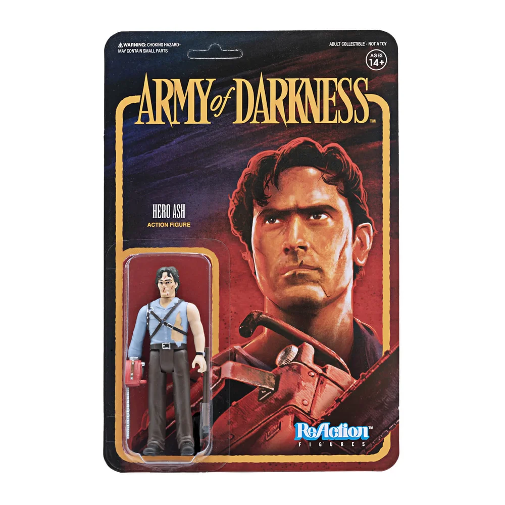 Super7 Army of Darkness ReActiefiguur - Ash met Kettingzaag Hand Afbeelding 1