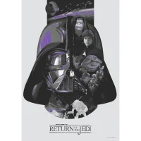 Star Wars: Return of the Jedi 'De Zesde' Litho door Devin Schoeffler