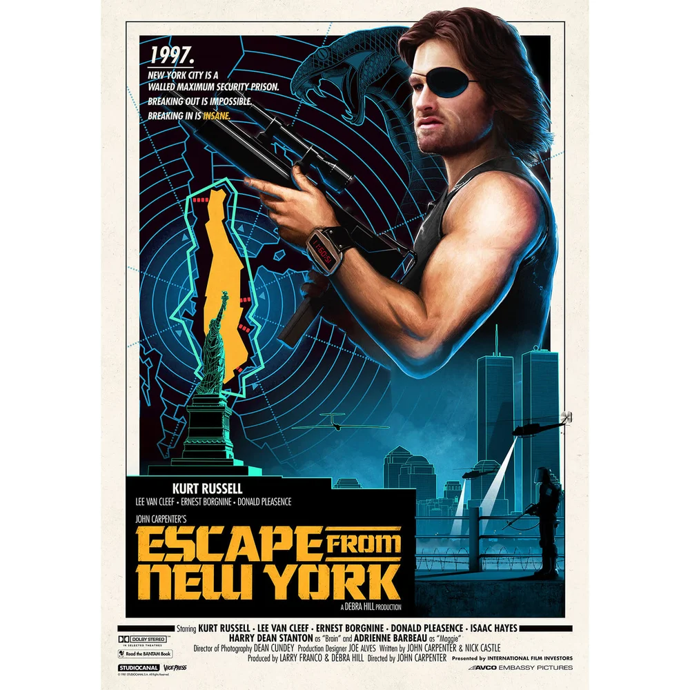 John Carpenter's - Escape From New York Litho door Matt Ferguson Afbeelding 1