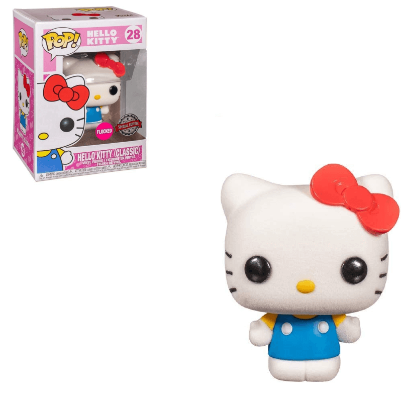 Hello Kitty Flocked EXC Pop! Vinyl Figure Afbeelding 1