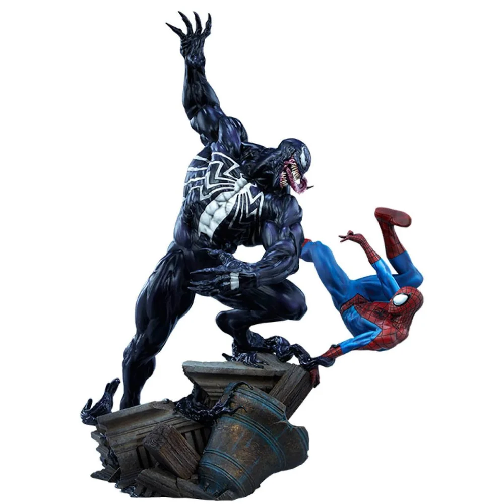 Sideshow Collectibles Marvel Maquette Spider-Man vs Venom 56 cm Afbeelding 1