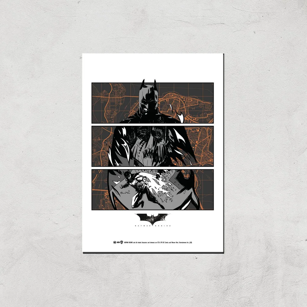 Batman Begins Poster Giclee Art Print - A4 - Print Only Afbeelding 1