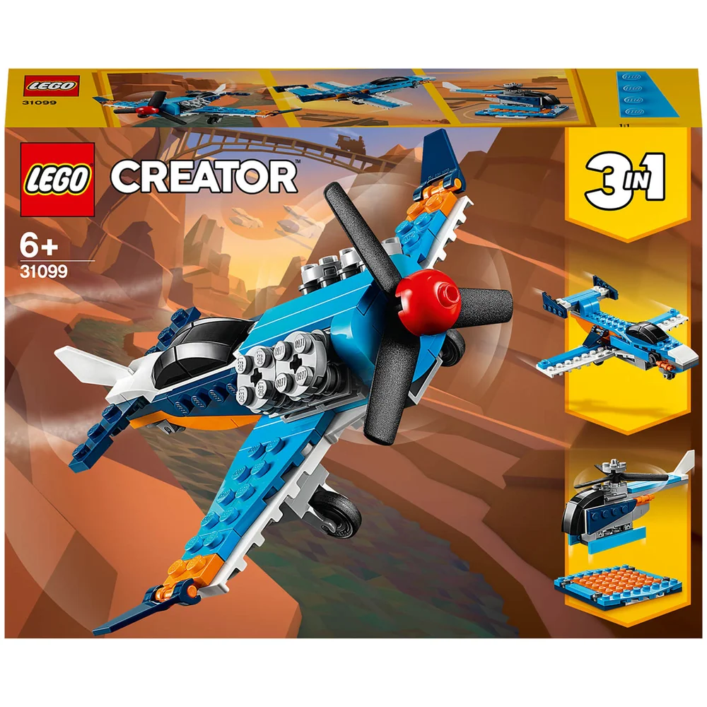 LEGO Creator: 3in1 Propeller Vliegtuig Bouwset (31099) Afbeelding 1