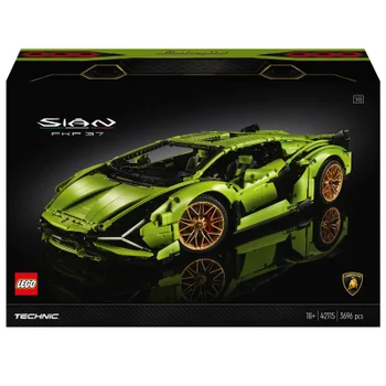 LEGO 42115 Technic Lamborghini Sián FKP 37, Geavanceerde Raceauto Bouwset, Exclusief Verzamel en Displaymodel voor Volwassenen