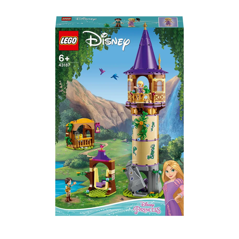 LEGO 43187 Disney Princess Rapunzels Kasteeltoren Bouwset met 2 Poppetjes, Speelgoed voor Kinderen van 6 Jaar en Ouder Afbeelding 1