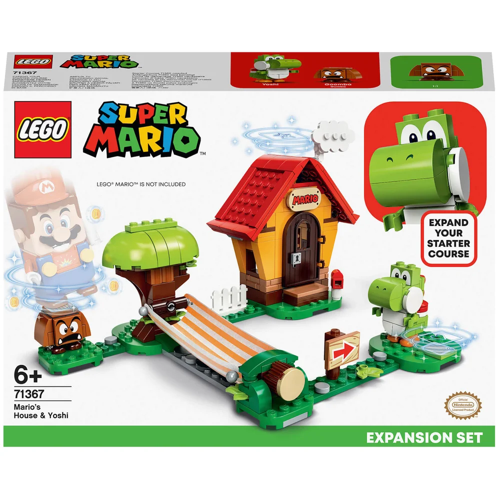 LEGO 71367 Super Mario Uitbreidingsset: Mario's Huis & Yoshi Bouwbaar Spel Afbeelding 1