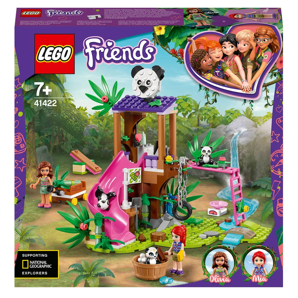 LEGO Friends: Panda Jungle Tree House Rescue Play Set (41422) Afbeelding 1