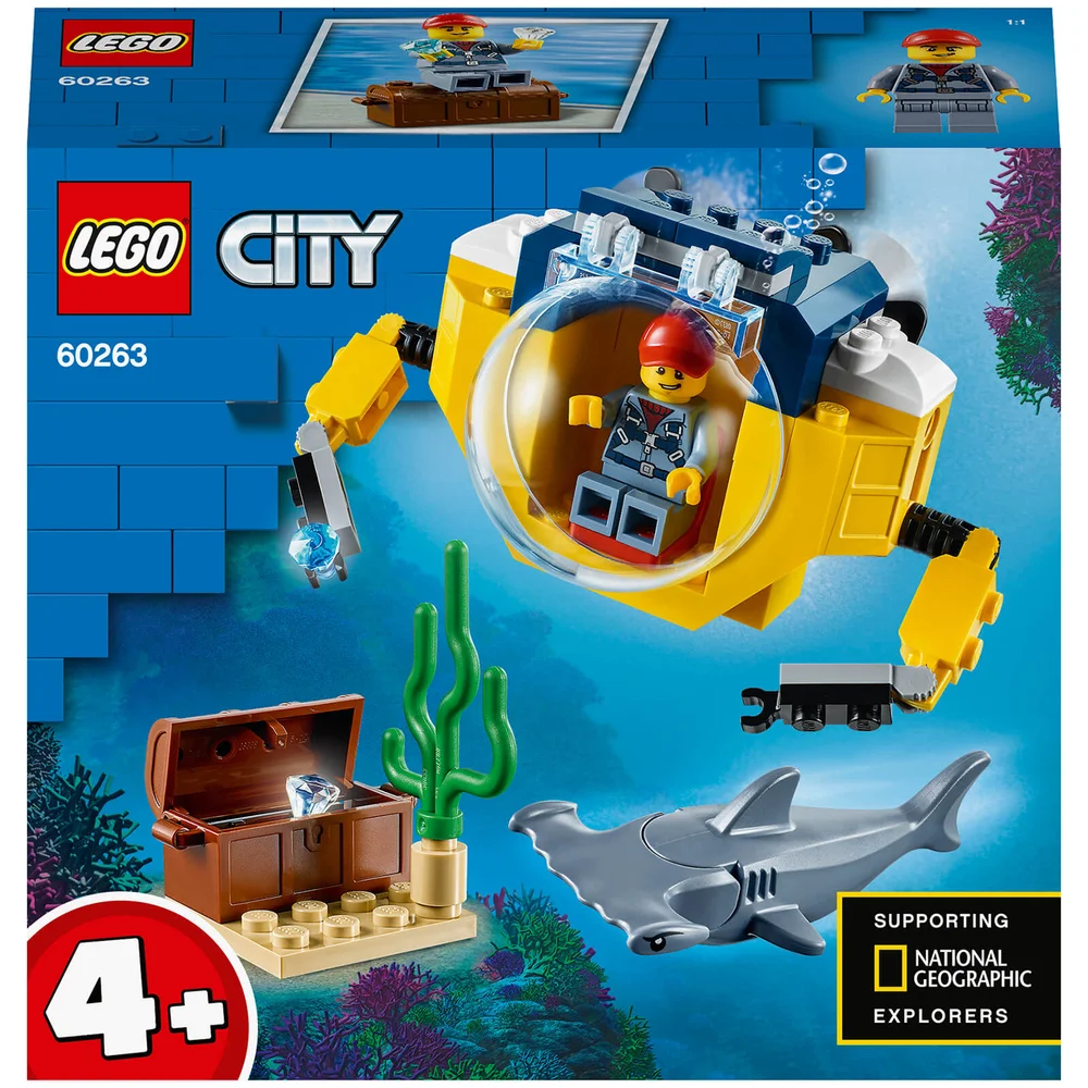 LEGO City: 4+ Oceaan Mini-Onderzeeër Diepzee Set (60263) Afbeelding 1