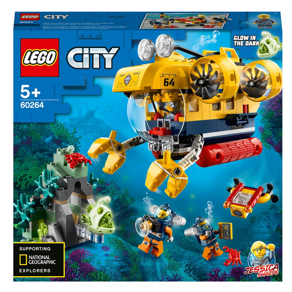 LEGO City: Oceaan Exploratie Onderzeeër Diepzee Set (60264) Afbeelding 1