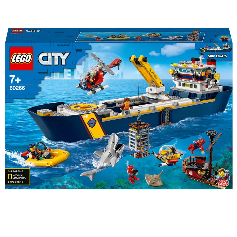 LEGO Stad: Oceaan Exploratie Schip Drijvend Speelgoed Boot (60266) Afbeelding 1