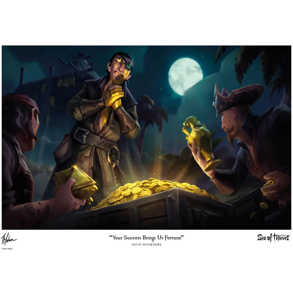Sea of Thieves Limited Edition Kunstdruk - Gold Hoarders Afbeelding 1