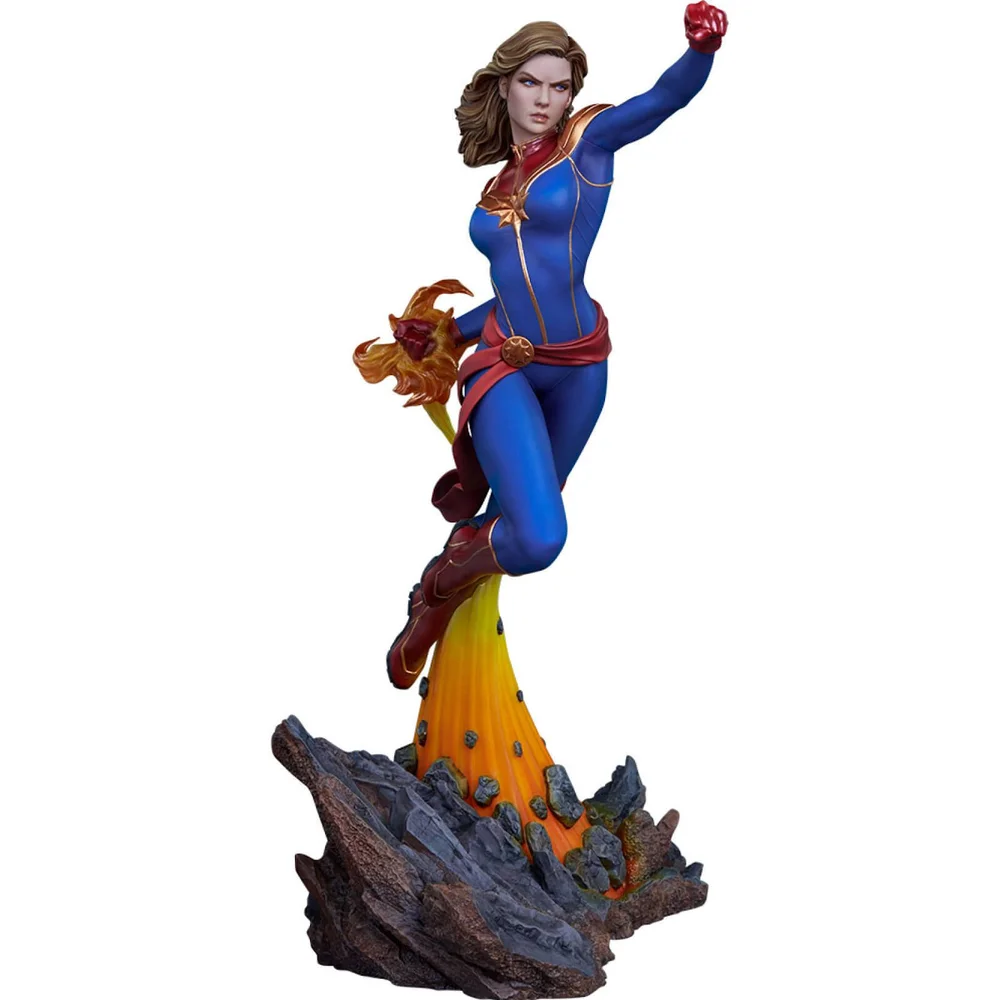 Sideshow Collectibles Avengers Assemble Statue 1/5 Captain Marvel 41 cm Afbeelding 1