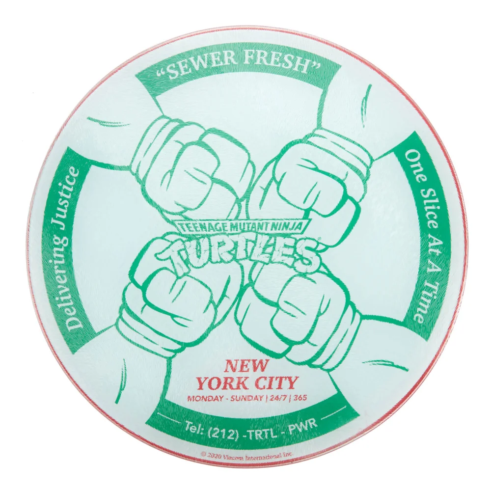 Teenage Mutant Ninja Turtles One Slice At A Time Round Chopping Board Afbeelding 1