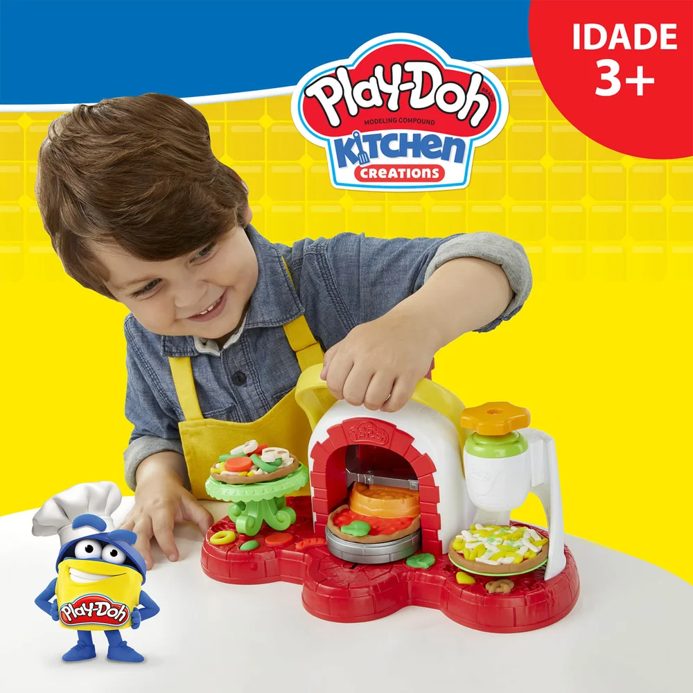 Play-Doh Stamp N Top Pizza Speelset Afbeelding 1