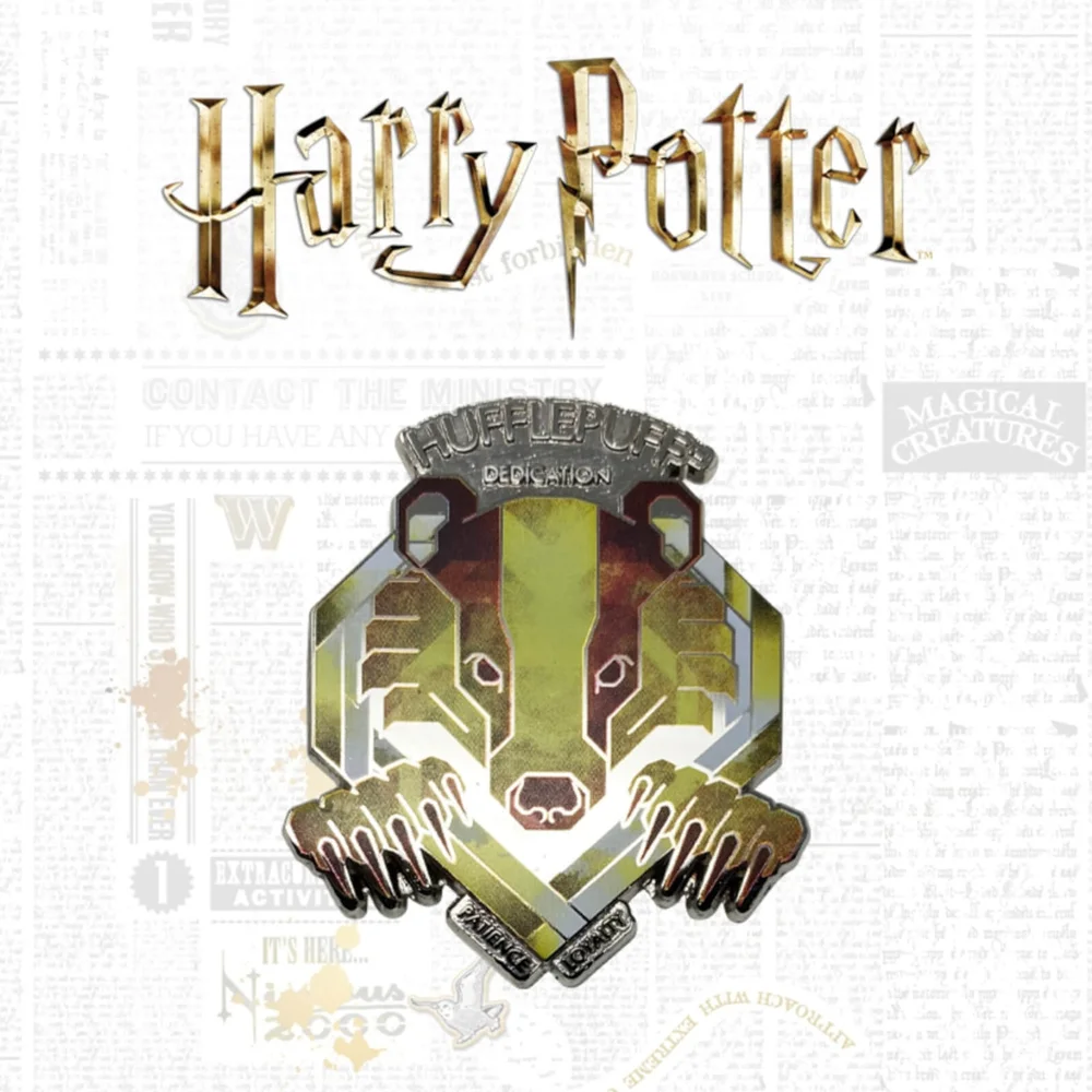Harry Potter Limited Edition Hufflepuff Speld Badge Afbeelding 1