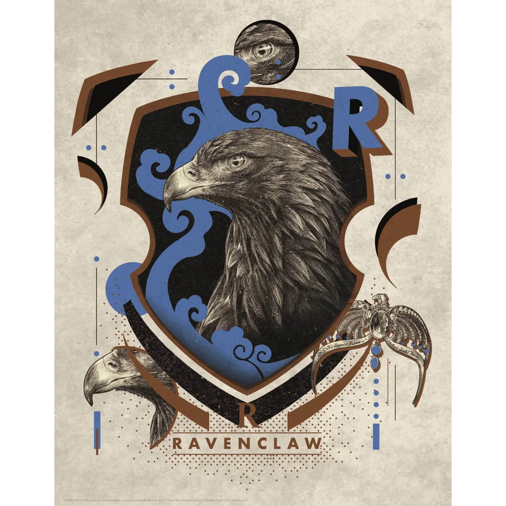 Harry Potter Art Print : Ravenclaw Crest Afbeelding 1