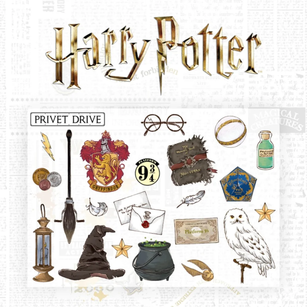 Harry Potter Muursticker Set Afbeelding 1