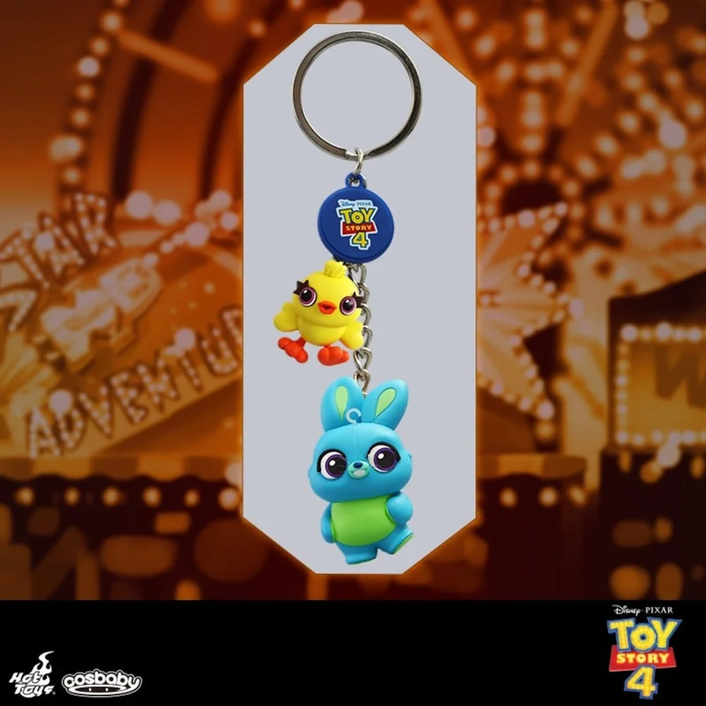 Hot Toys Cosbaby Toy Story 4 Eendje & Konijntje Sleutelhanger Afbeelding 1