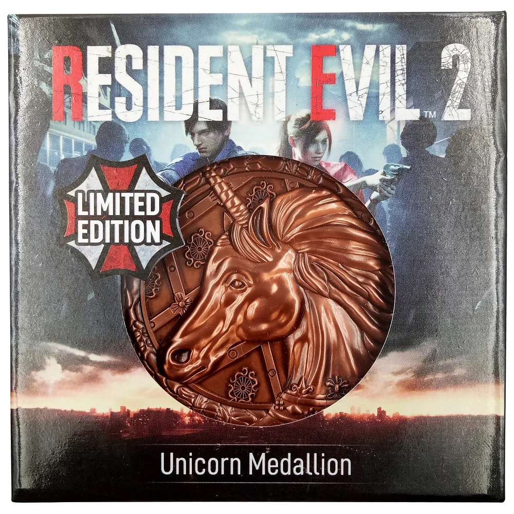 Resident Evil Limited Edition Eenhoorn Medaillon Afbeelding 1