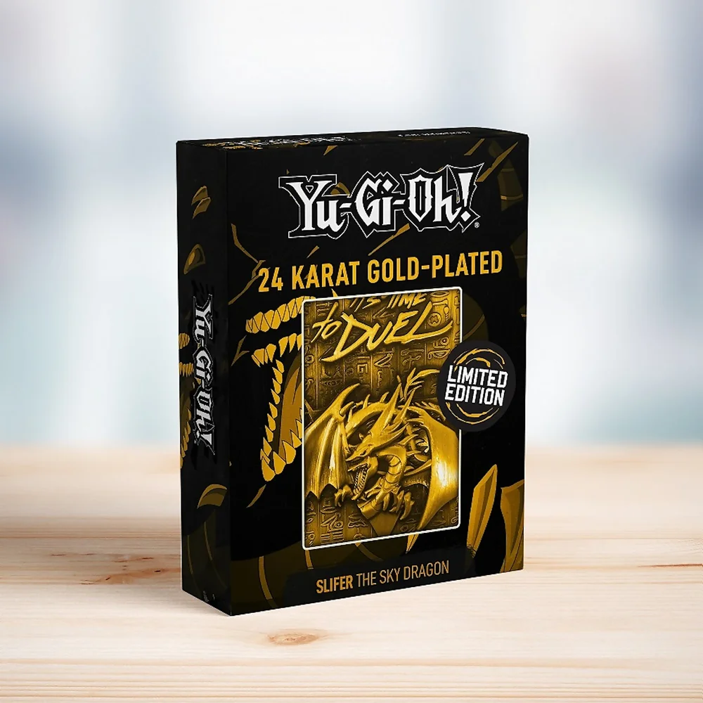 Yu-Gi-Oh! Limited Edition God Card - Slifer de Sky Dragon 24k Gold Plated Edition Afbeelding 1