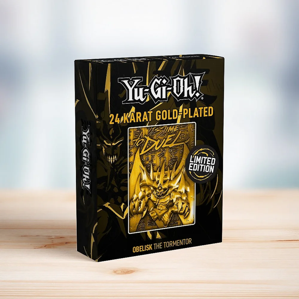 Yu-Gi-Oh! Limited Edition God Card - Obelisk the Tormentor 24k Gold Plated Edition Afbeelding 1