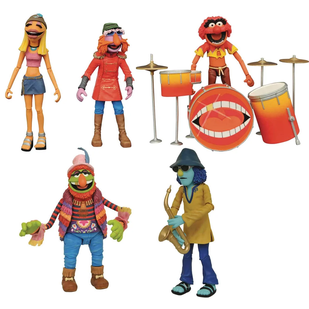 Diamond Select Muppets Deluxe Bandleden Actiefiguurn Doos Set - SDCC Exclusief Afbeelding 1