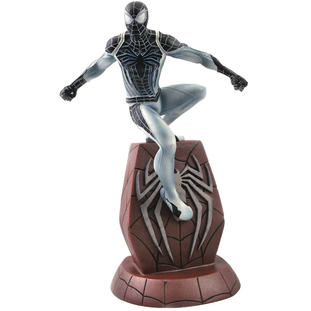 Diamond Select Marvel Gallery Spider-Man (PS4) PVC Figure - Negative Suit Spider-Man (SDCC 2020 Exclusive) Afbeelding 1