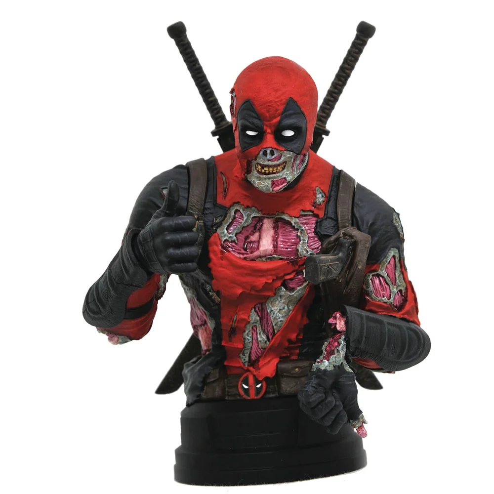 Gentle Giant Marvel Deadpool Zombie 1/6 Scale Bust Statue (SDCC 2020 Exclusive) Afbeelding 1