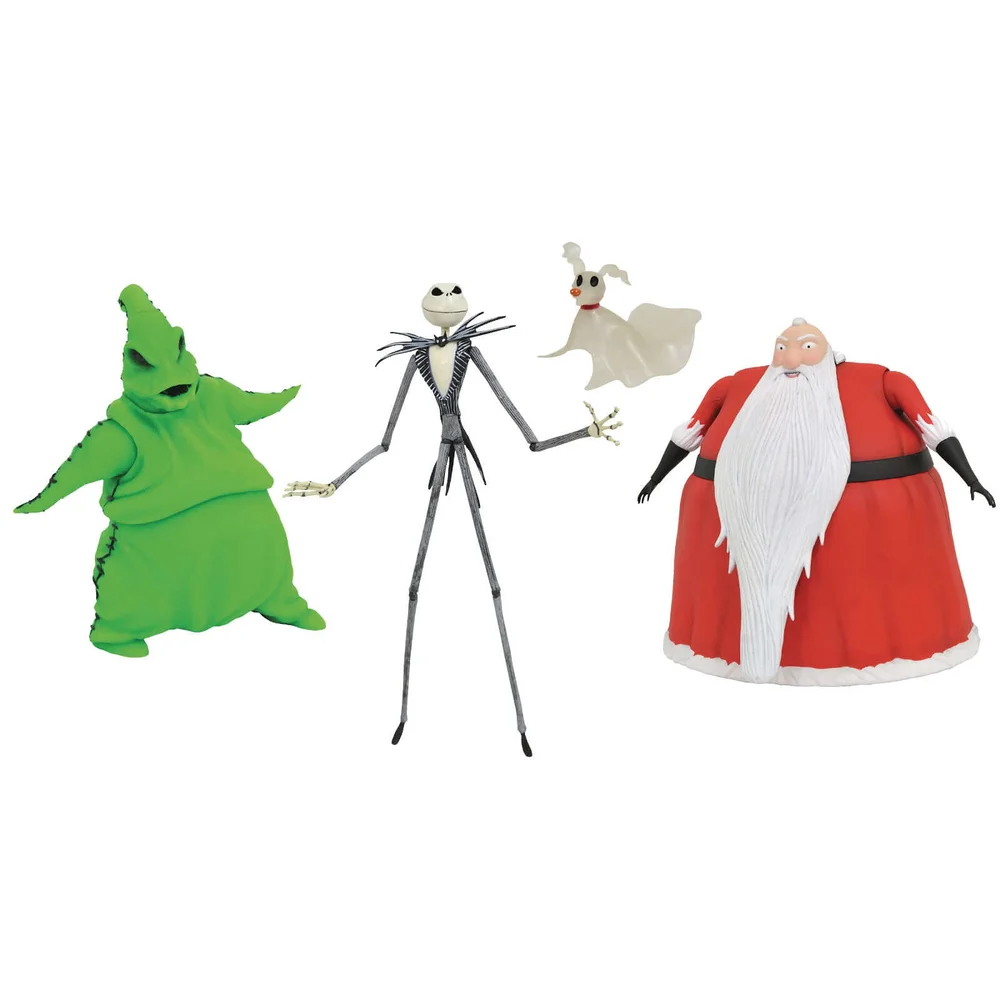 Diamond Select The Nightmare Before Christmas Deluxe Actiefiguurn Verlichte Doos Set (SDCC 2020 Exclusief) Afbeelding 1