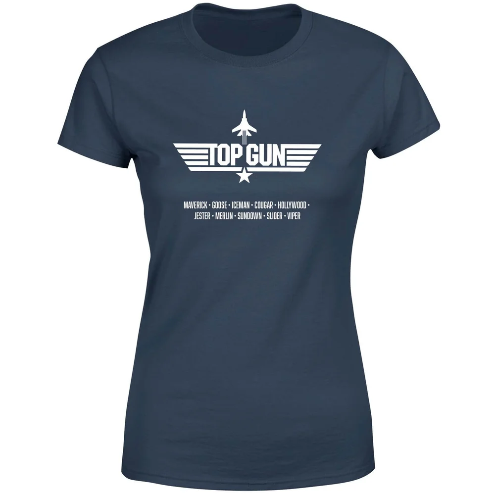 Top Gun Codenames Women's T-Shirt - Blauw - XS Afbeelding 1