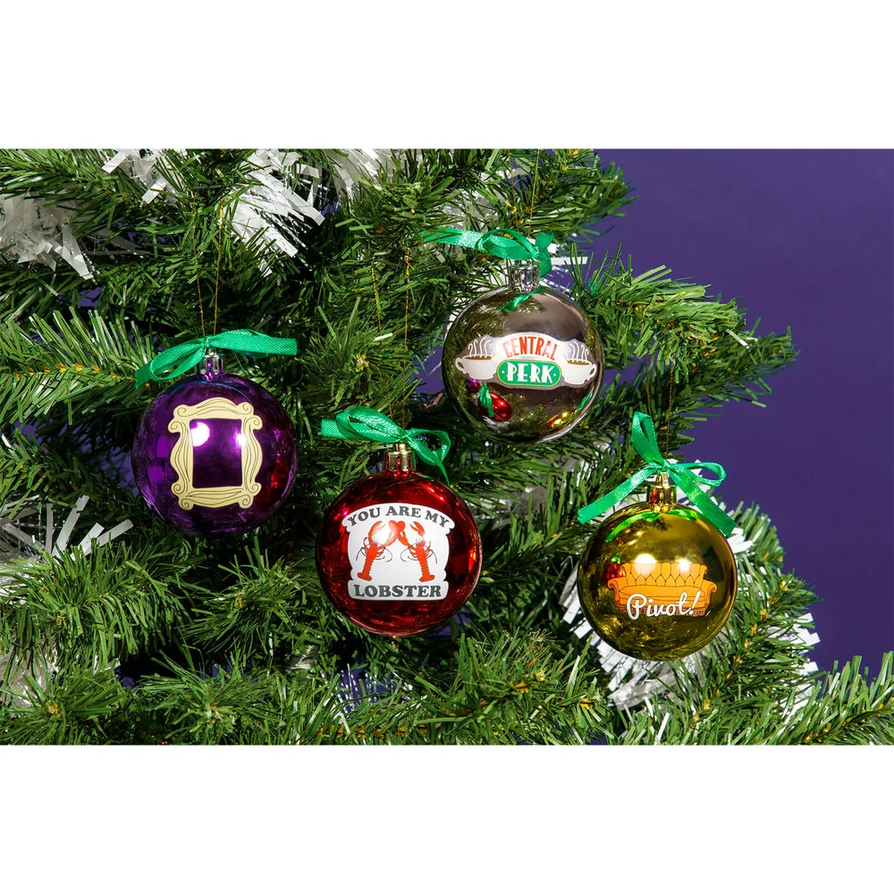 Friends Kerstboom Decoraties - Set van 4 Afbeelding 1