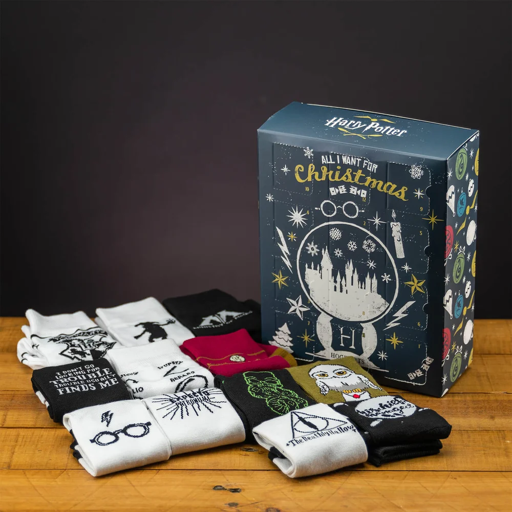Harry Potter Socks 12 Day Advent Calendar Afbeelding 1