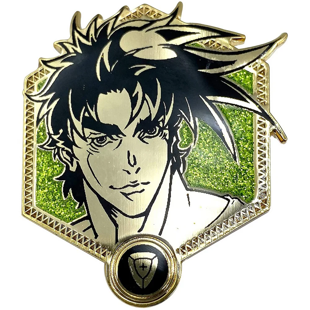 Jojo's Bizarre Adventure Golden Joseph Enamel Pin Afbeelding 1