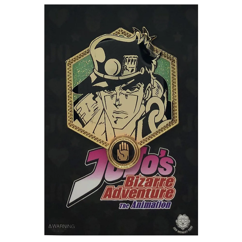 Jojo's Bizarre Adventure Gouden Jotaro Emaille Speld Afbeelding 1