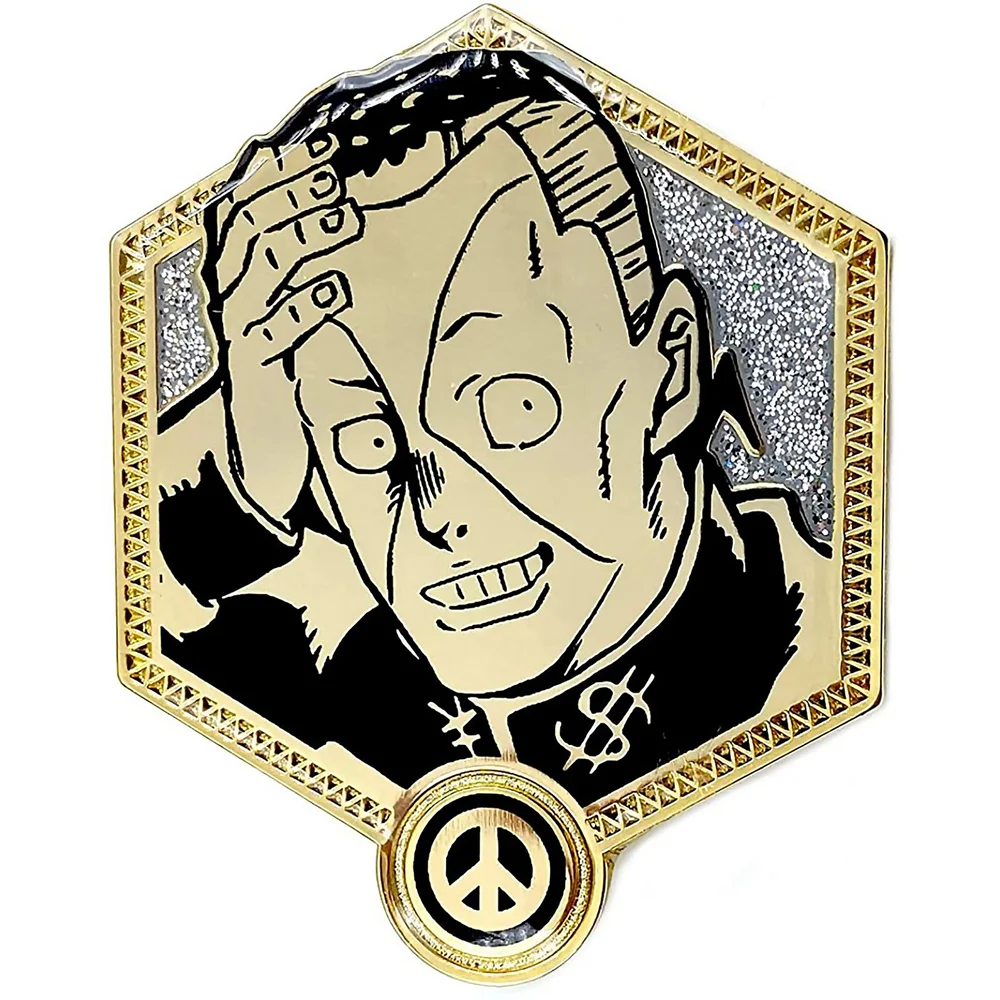 Jojo's Bizarre Adventure Gouden Okuyasu Emaille Speld Afbeelding 1