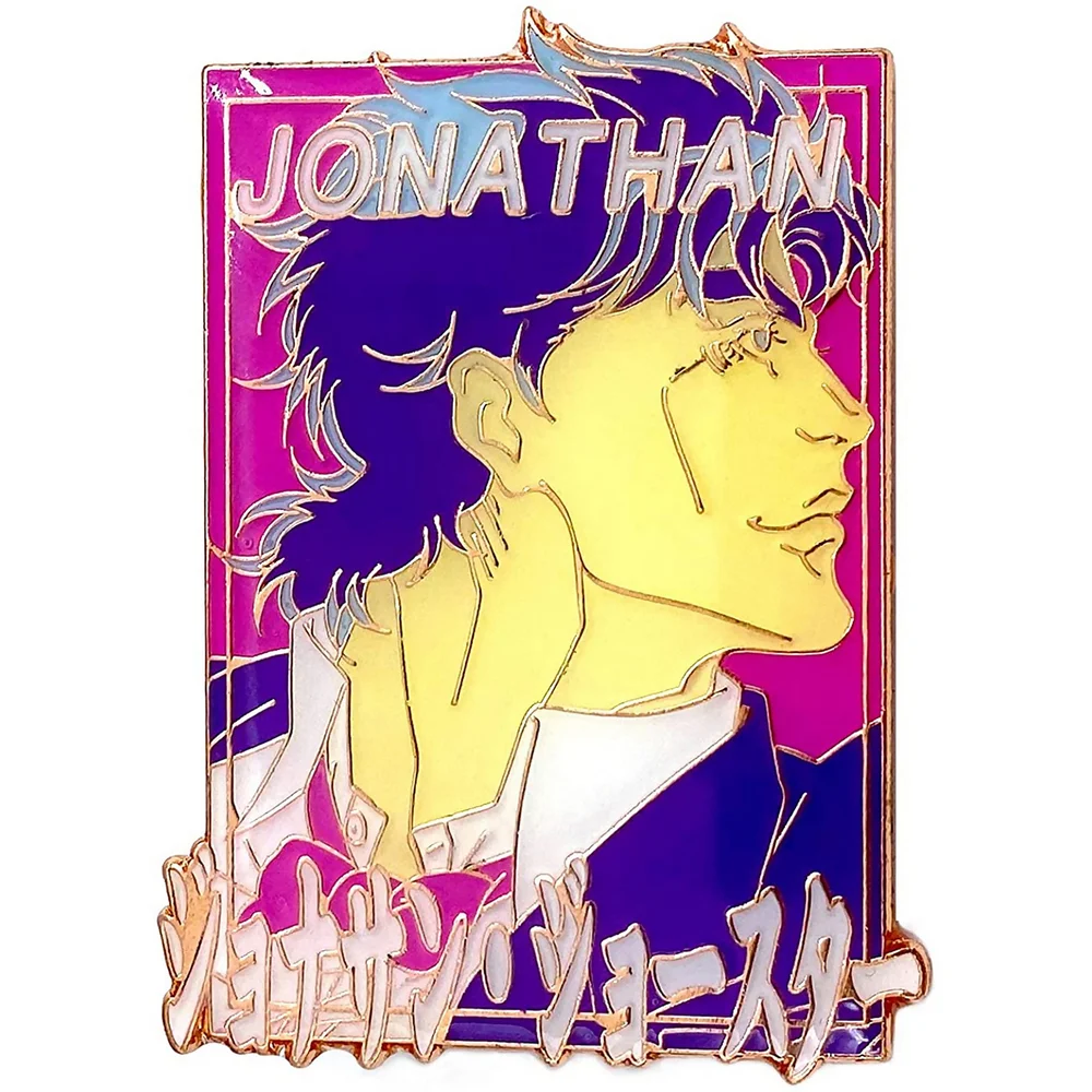 Jojo's Bizarre Adventure Pastel Jonathan Emaille Speld Afbeelding 1