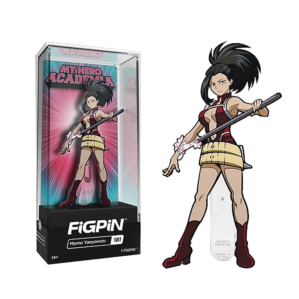 My Hero Academia Momo Yaoyorozu FiGPiN Enamel Pin Afbeelding 1