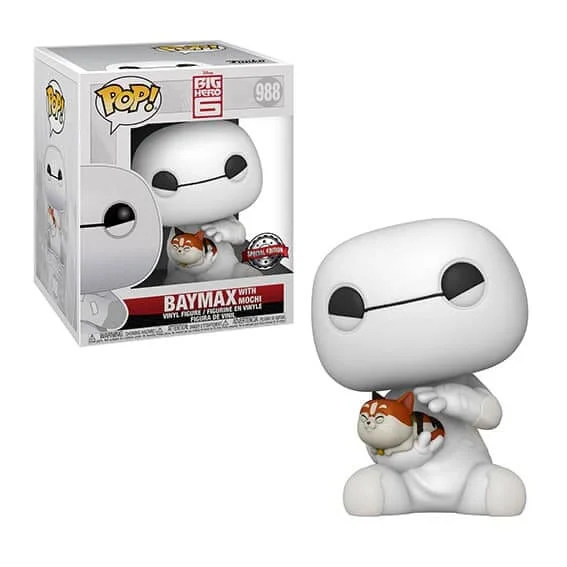 Disney Big Hero 6 Baymax 15 cm EXC Pop! Vinylfiguur Afbeelding 1
