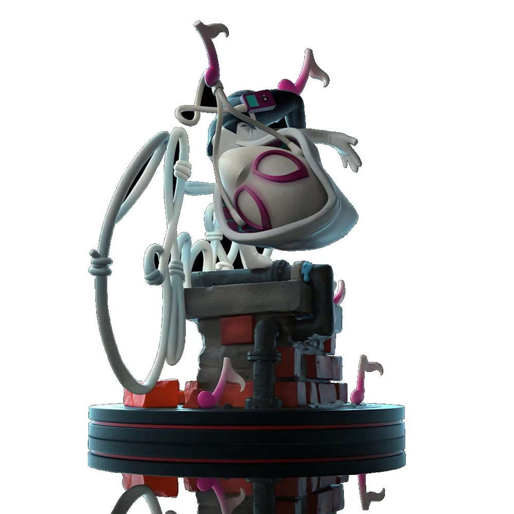 Quantum Mechanix Marvel Ghost-Spider Q-Fig Elite Diorama Afbeelding 1