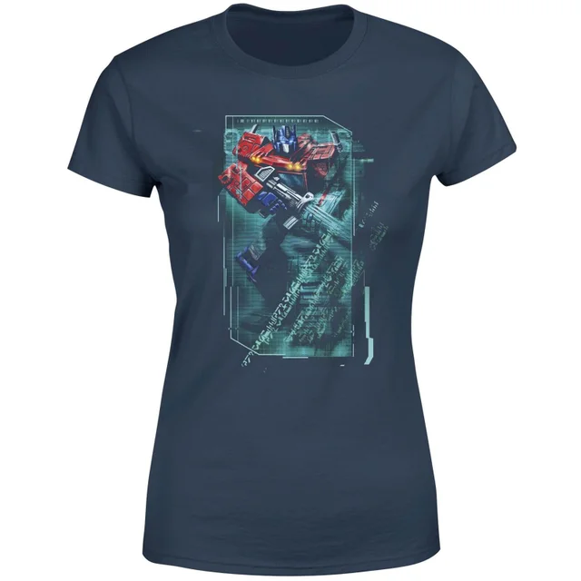 Transformers Optimus Prime Tech Women's T-Shirt - Blauw