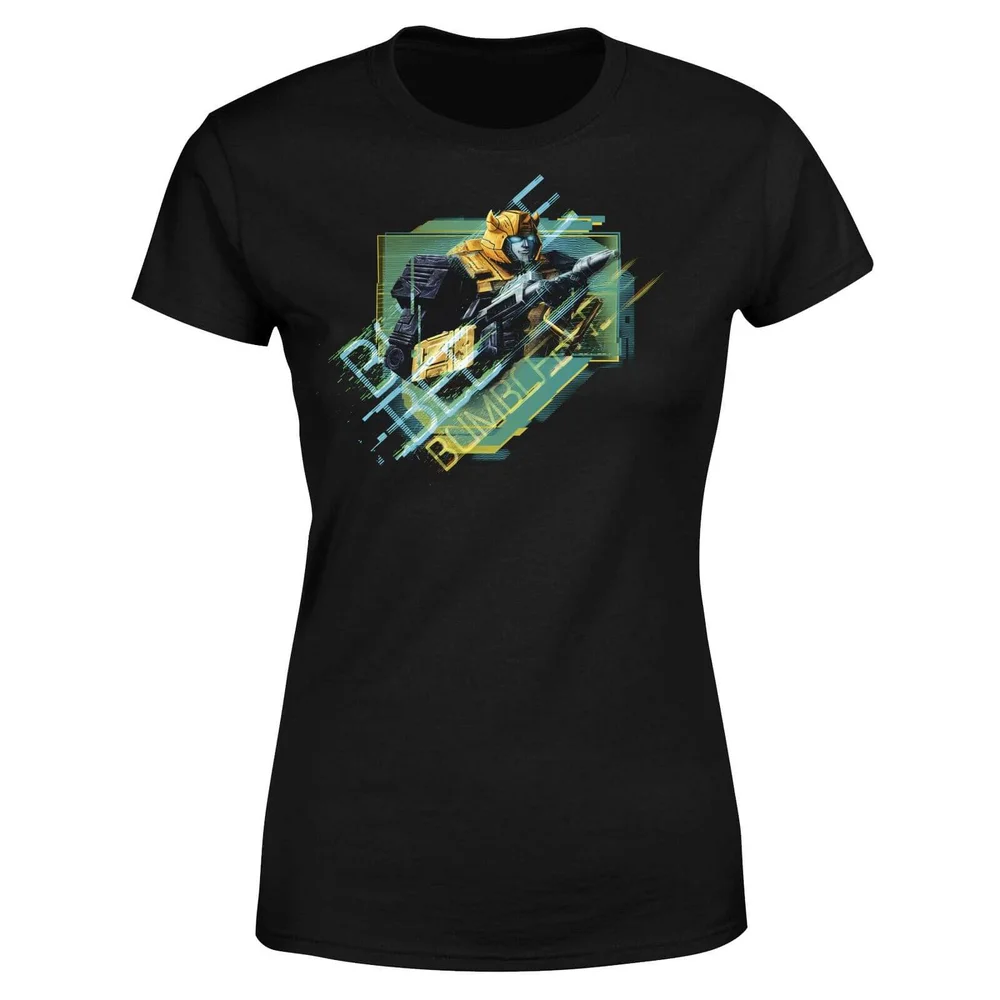Transformers Bumble Bee Glitch Women's T-Shirt - Zwart - XS Afbeelding 1