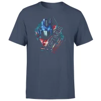 Transformers Optimus Prime Glitch Unisex T-Shirt - Blauw - undefined undefined