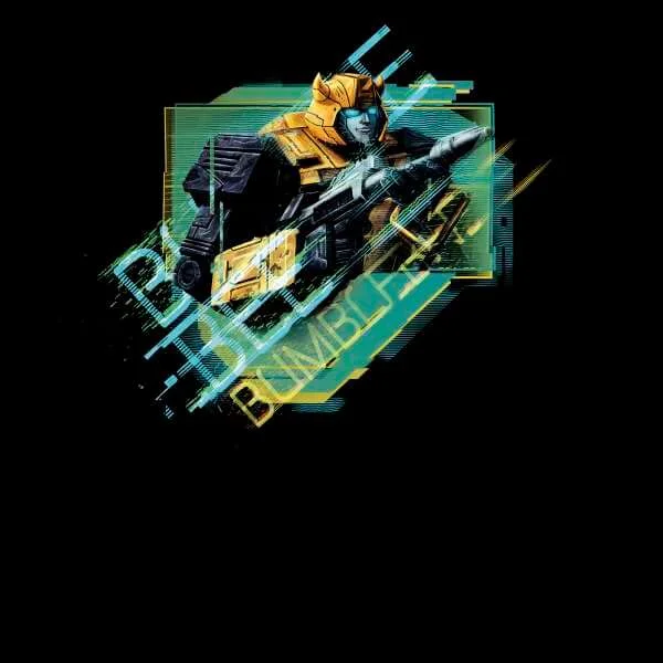 Transformers Bumble Bee Glitch Unisex T-Shirt - Zwart