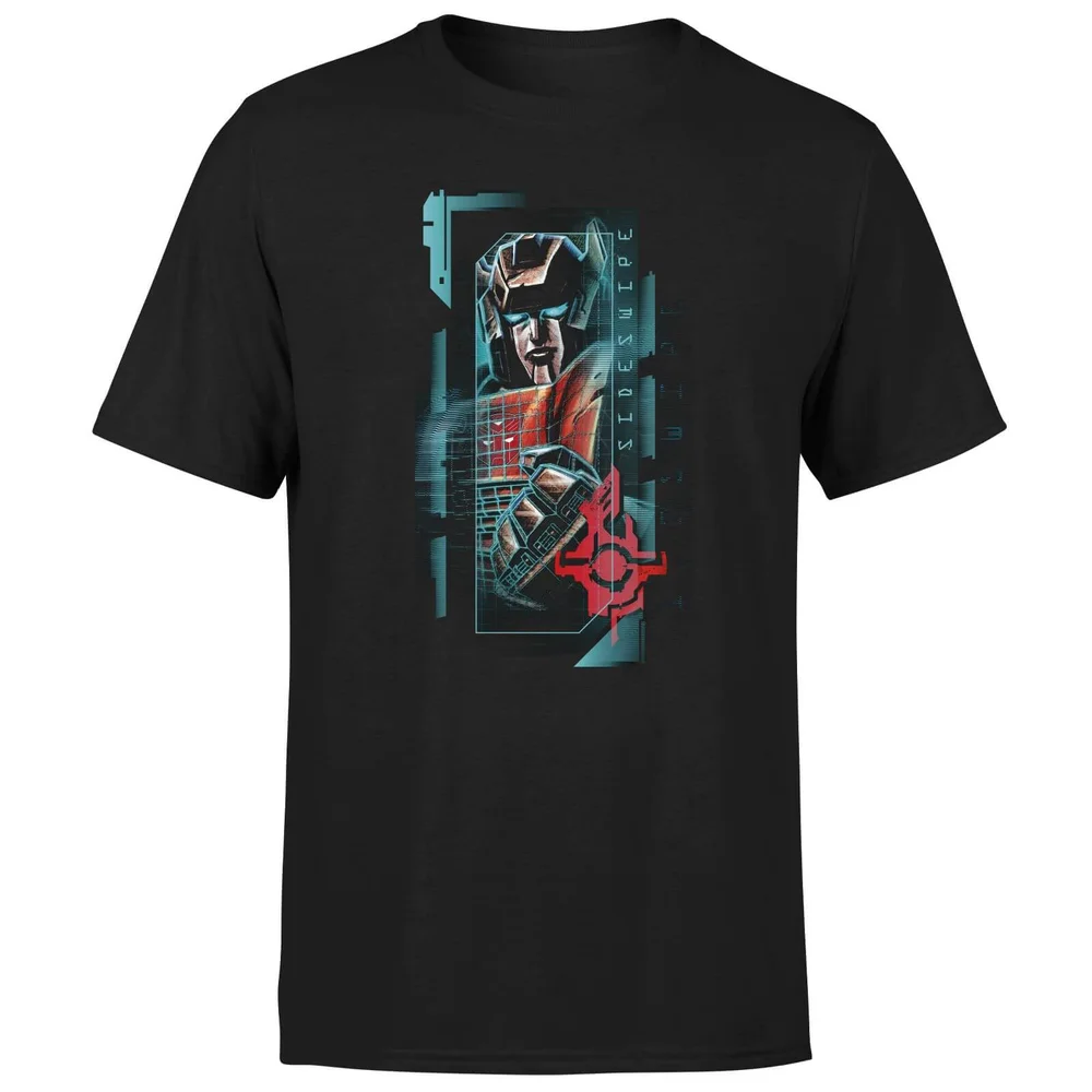 Transformers Sideswipe Glitch Unisex T-Shirt - Zwart - S Afbeelding 1