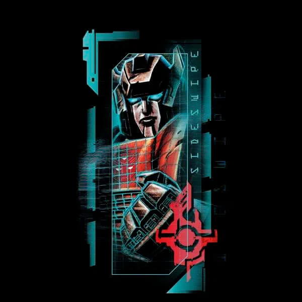 Transformers Sideswipe Glitch Unisex T-Shirt - Zwart
