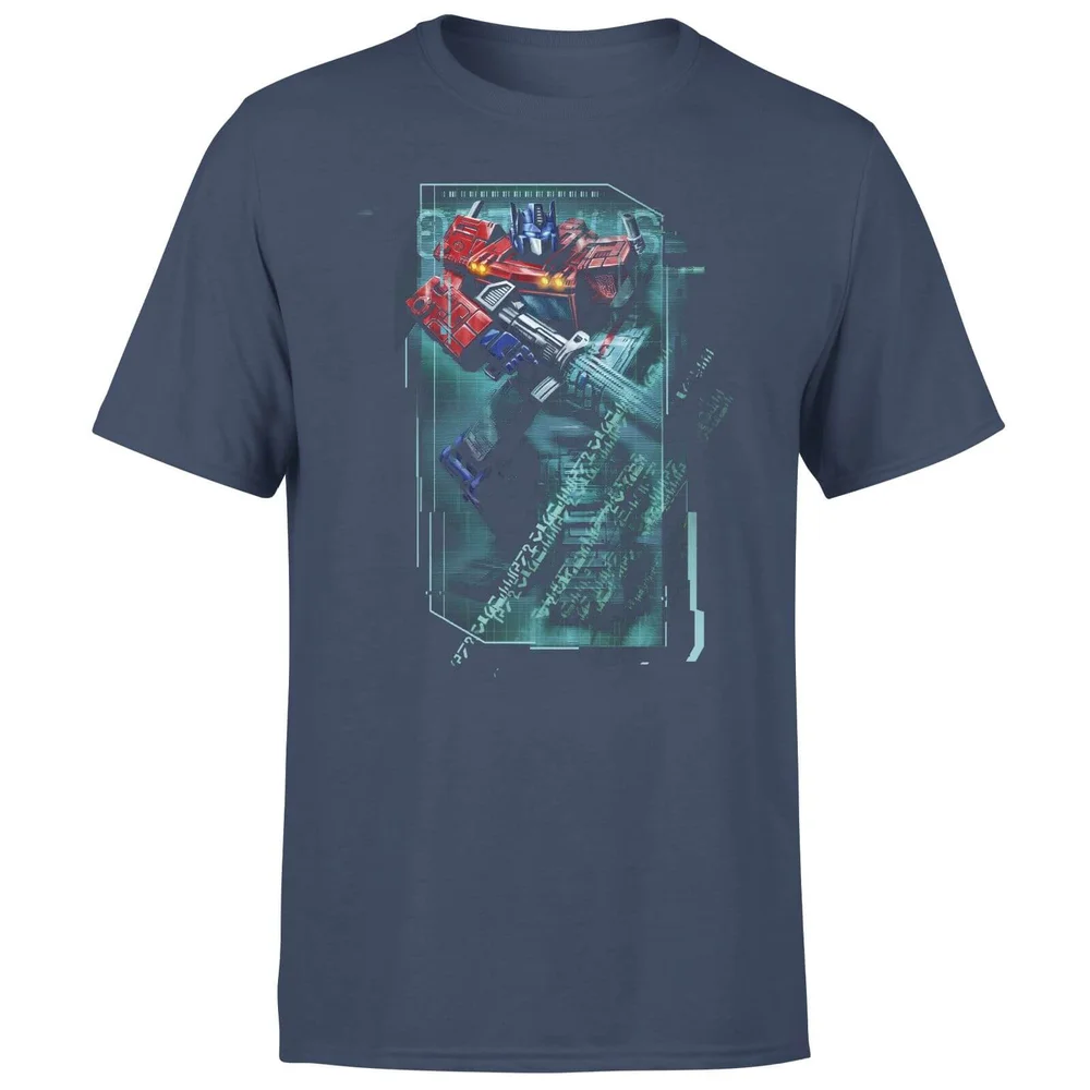 Transformers Optimus Prime Tech Unisex T-Shirt - Blauw - S Afbeelding 1