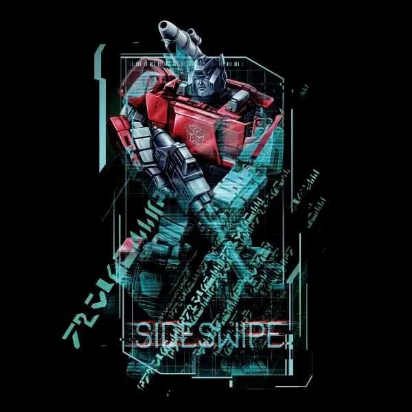 Transformers Sideswipe Tech Unisex T-Shirt - Zwart
