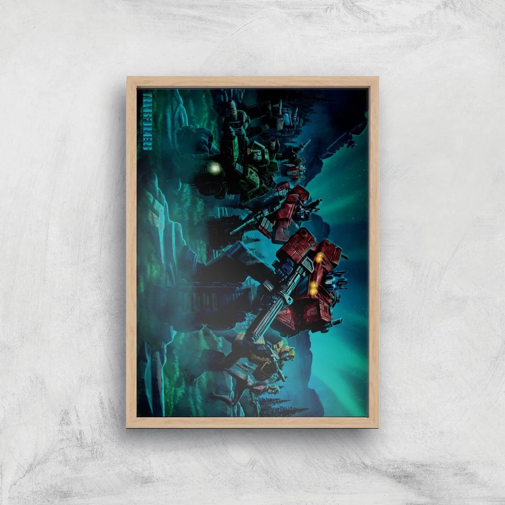 Transformers Autobots A2 Giclee Art Print - A2 - Wooden Frame Afbeelding 1
