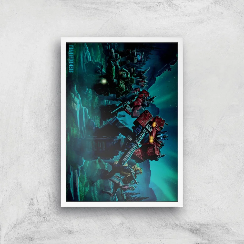 Transformers Autobots A2 Giclee Art Print - A2 - White Frame Afbeelding 1