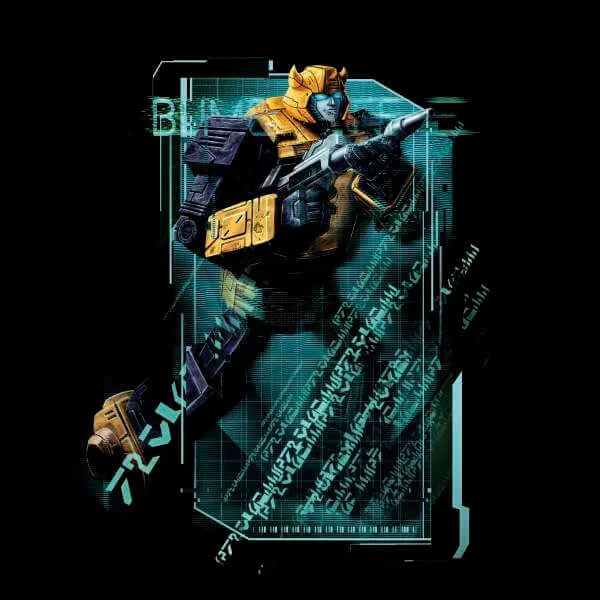 Transformers Bumble Bee Tech Unisex T-Shirt - Zwart
